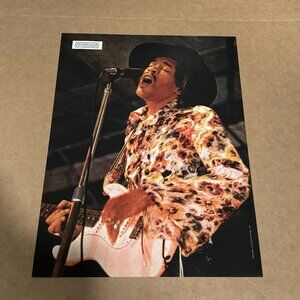 Jimi Hendrix - at the Woburn Music Festival '68 - Music Print Ad Photo Ad - 2008